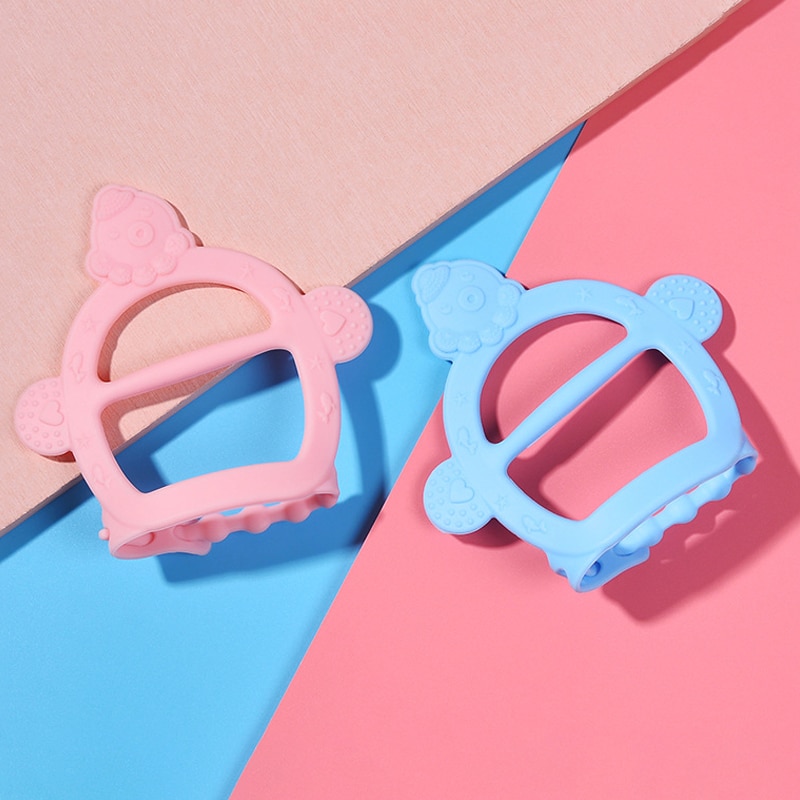 1Pcs Baby Silicone Bracelet Teether Toys 3Colors Bandage Design Baby Teething Products Durable Elastic Molar Toy Baby Supplies